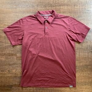 Eddie Bauer FreeDry Performance Polo Shirt Men’s Medium Red Moisture Wicking